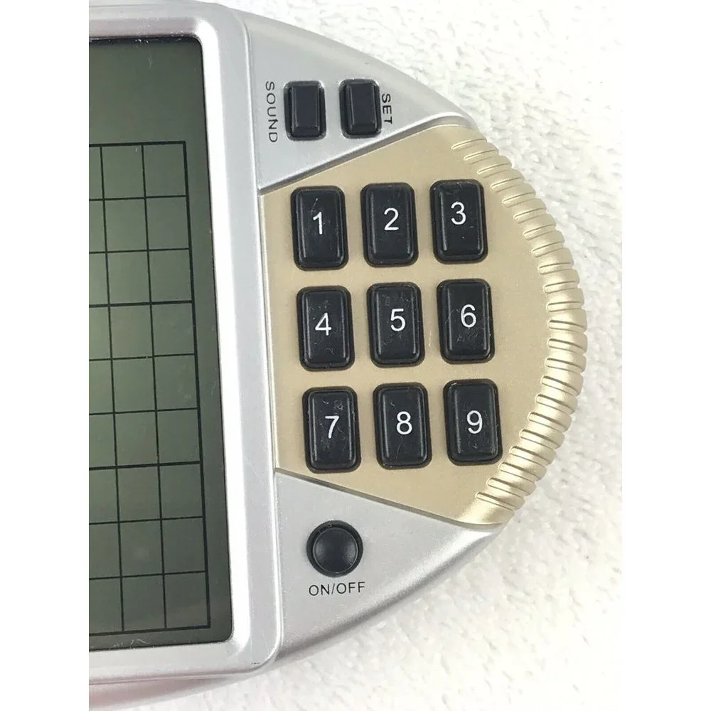 Sudoku Pocket Video Game Handheld Electronic Grid Boxes Digital Puzzle Tested
